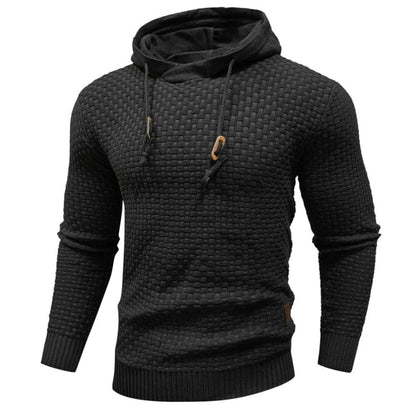 Men Textured Knit Hoodie | Jonathan