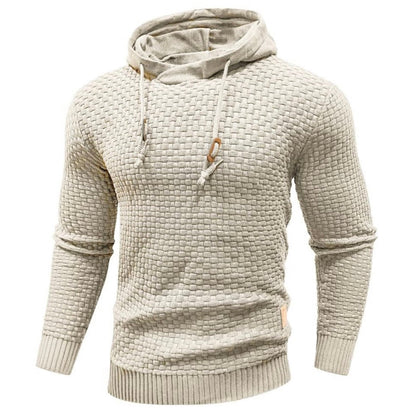 Men Textured Knit Hoodie | Jonathan