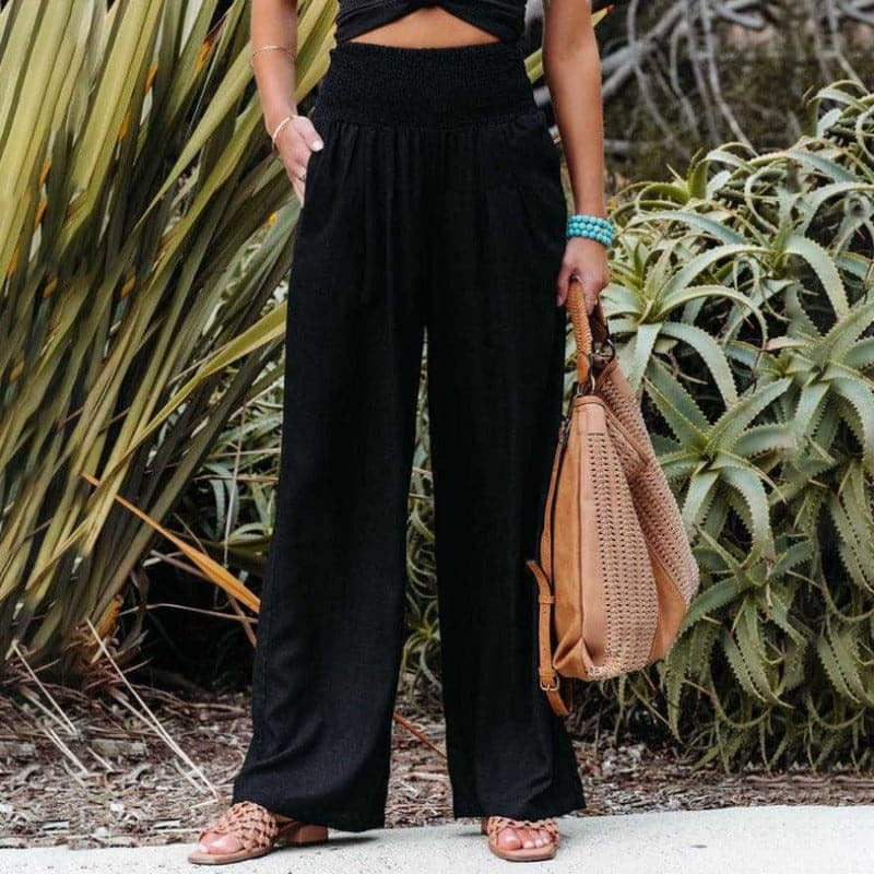 Iselle | Fashionable pants with wide legs