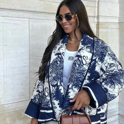 Printed Oversized Jacket | Misty