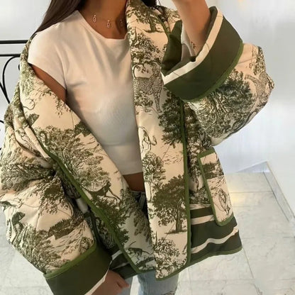 Printed Oversized Jacket | Misty