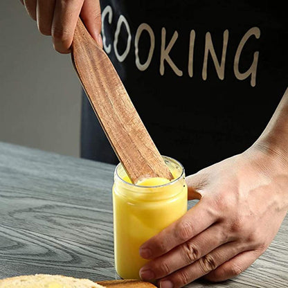 Natural Wood Cooking Utensil Set – Non-Scratch & Heat-Resistant