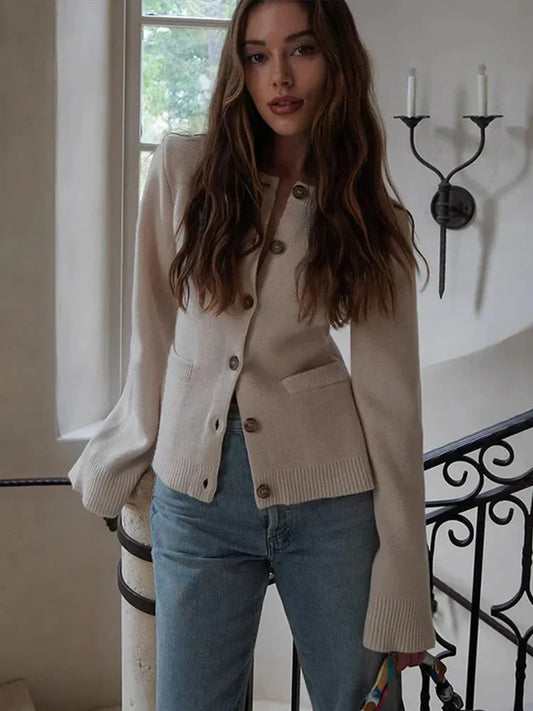 Women Button-Up Knit Cardigan | Anouk