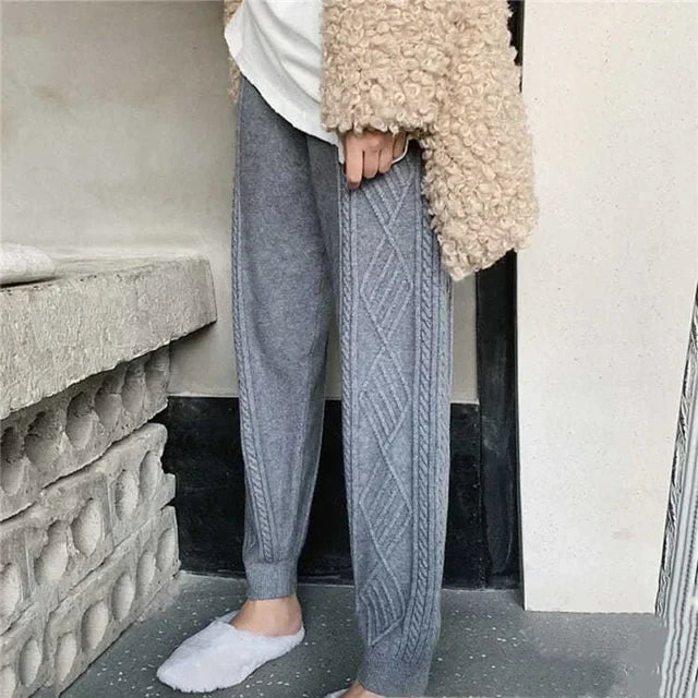 Cozy Knit Textured Pants | Winifred