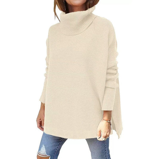 Women Turtleneck Lantern Sleeve Knit Sweater | Ariyah