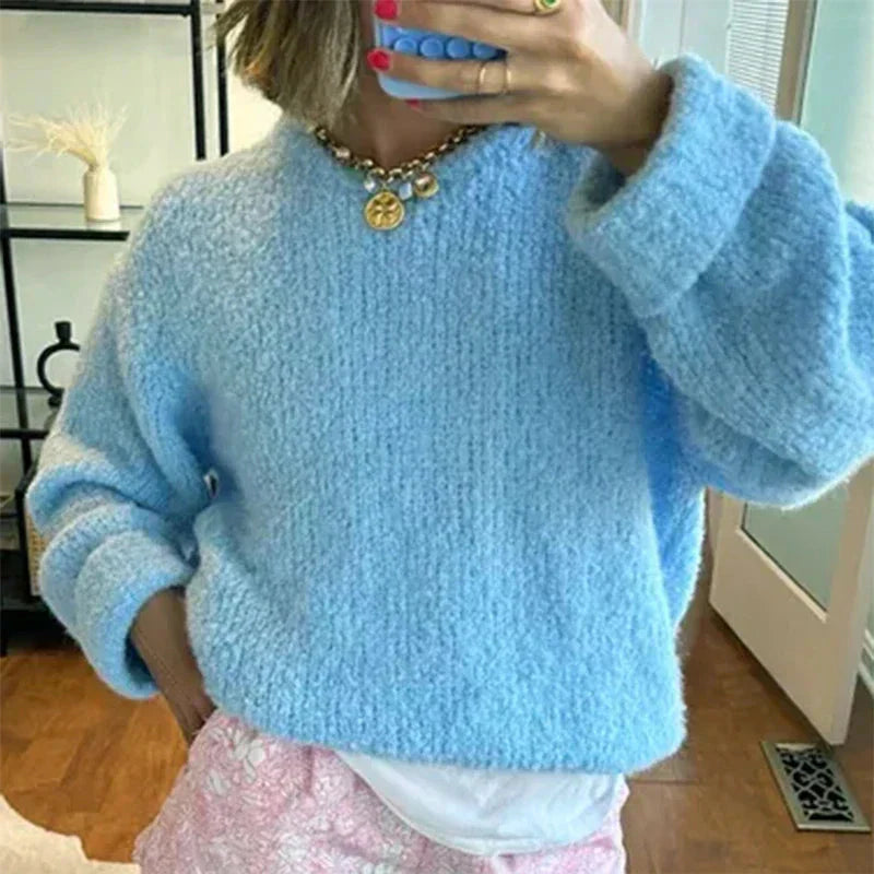 Women Soft Oversized Pullover Sweater | Amaris