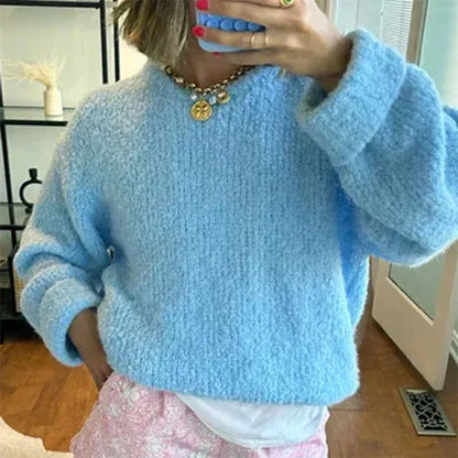 Women Soft Oversized Pullover Sweater | Amaris