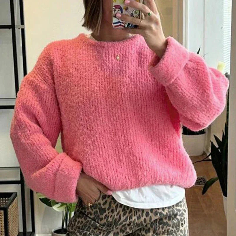 Women Soft Oversized Pullover Sweater | Amaris