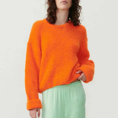 Women Soft Oversized Pullover Sweater | Amaris