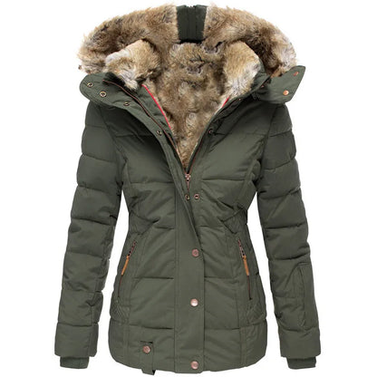 Women Faux Fur-Lined Winter Parka | Adira