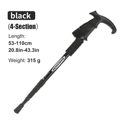 Lightweight Collapsible Hiking Poles – 4-Section Telescopic Walking Sticks for Camping and Climbing, Adjustable 24-54 Inches 6