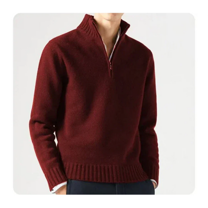 Men Classic Half-Zip Knit Sweater | Wade