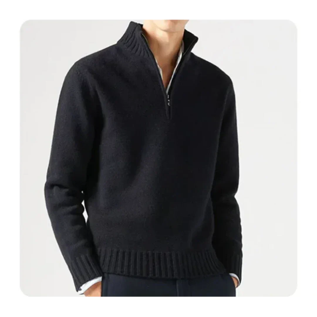 Men Classic Half-Zip Knit Sweater | Wade
