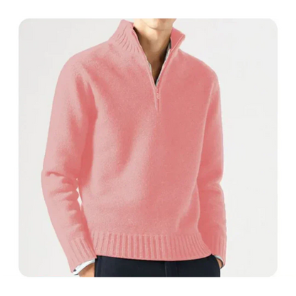 Men Classic Half-Zip Knit Sweater | Wade