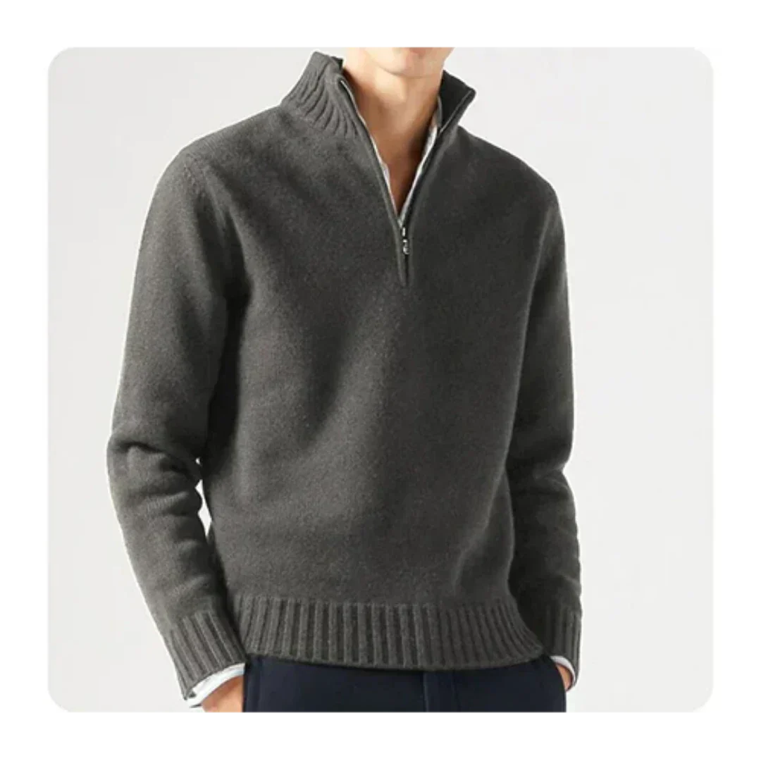 Men Classic Half-Zip Knit Sweater | Wade