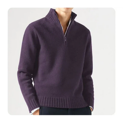Men Classic Half-Zip Knit Sweater | Wade