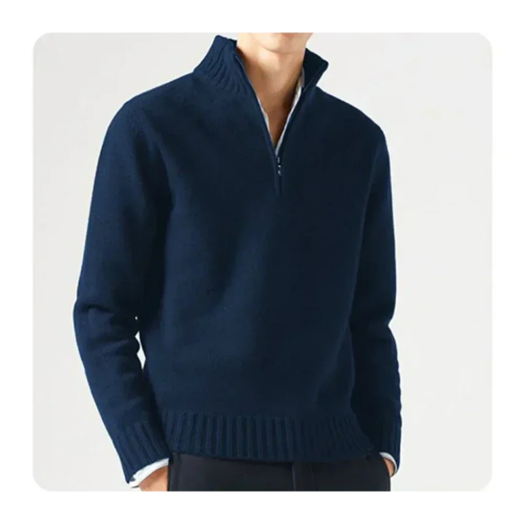 Men Classic Half-Zip Knit Sweater | Wade
