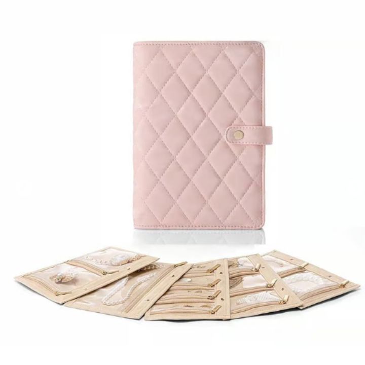 Luxurious Leather Travel Jewelry Case with Customizable Storage and Clear Pockets – Stylish Jewelry Organizer for Home 8
