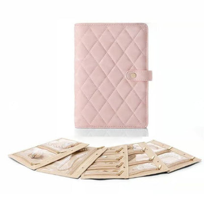 Luxurious Leather Travel Jewelry Case with Customizable Storage and Clear Pockets – Stylish Jewelry Organizer for Home 8