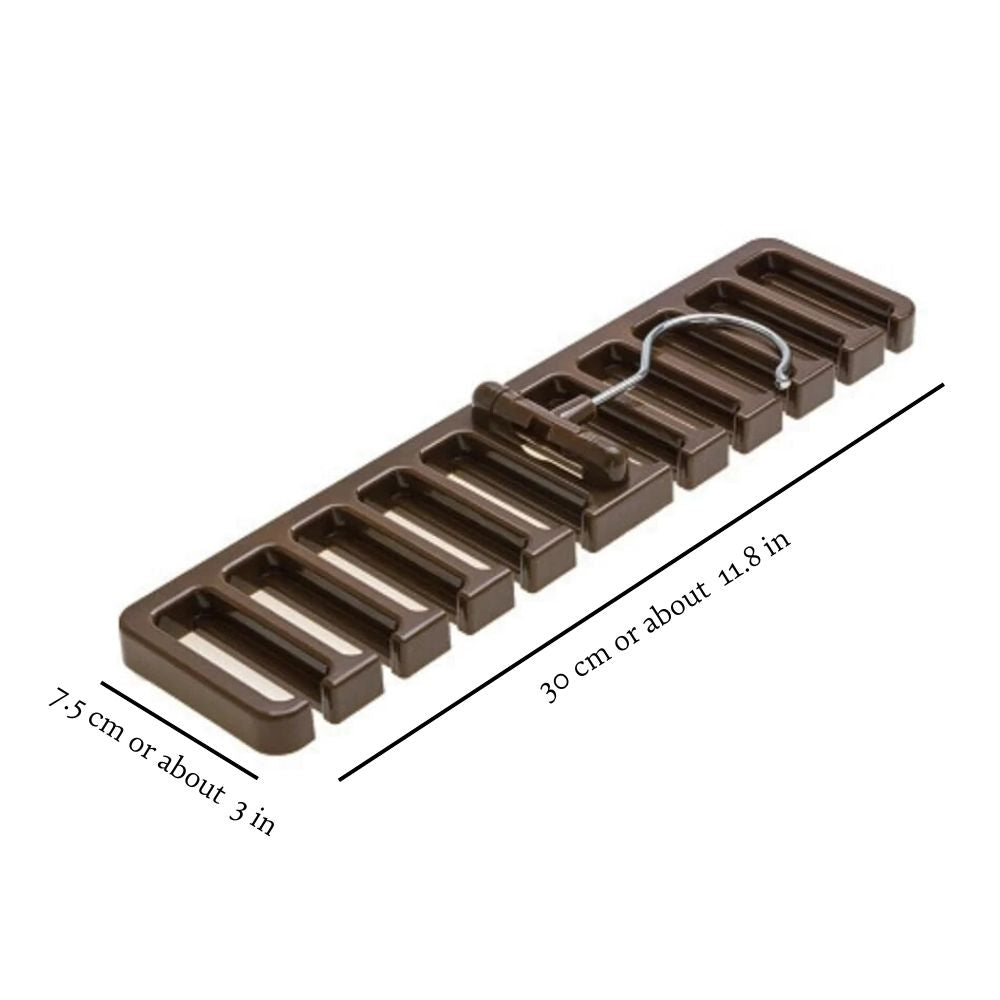 Accessories Organizer Brown Plastic | Elegant Design 6