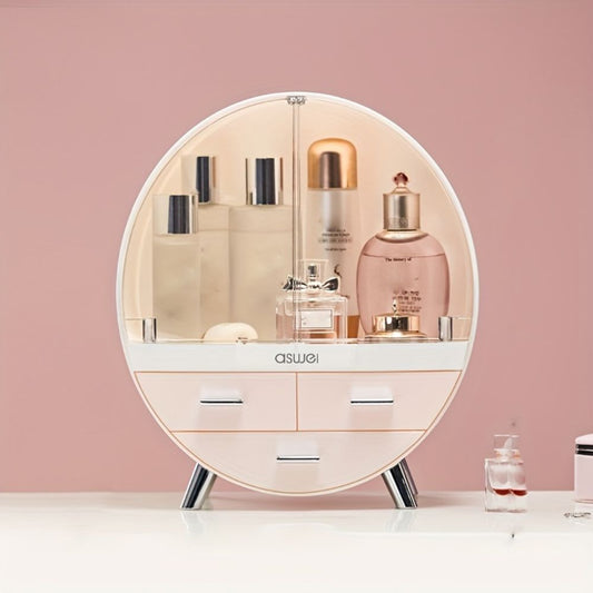 Cosmetics Organizer Clear Plastic with Drawers | Elegant Design 1