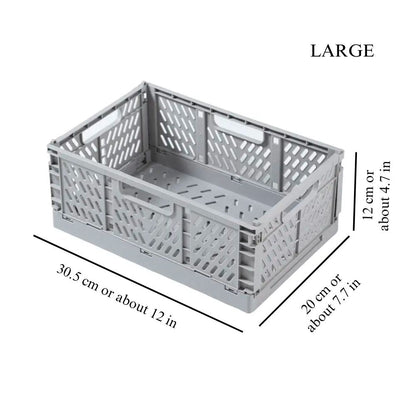 Storage Basket Collapsible Plastic | Home Organizer 6