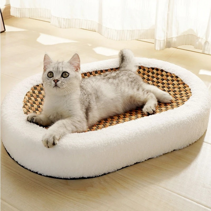 Cat Bed Plush Crab Surface | Cozy Retreat for Cats-4