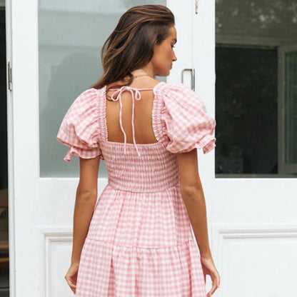 Gingham Midi Dress | Marian