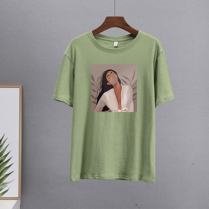 Masked Girl Print T-Shirts | Lana