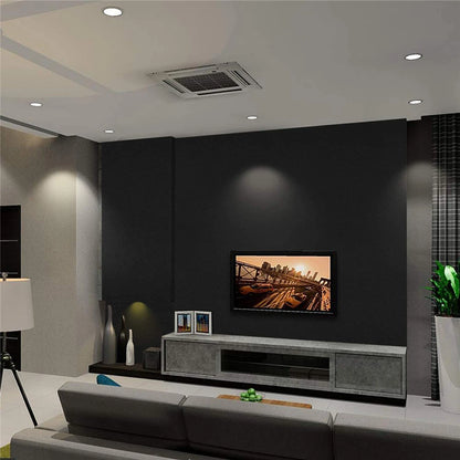 Matte Black Self-Adhesive Vinyl Wallpaper – Waterproof, Removable, Easy DIY for Walls and Furniture 1
