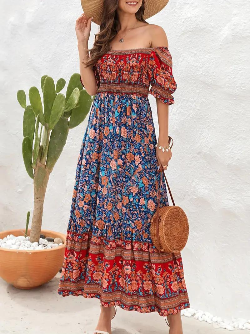 Floral Bohemian Maxi Dress | Poppy