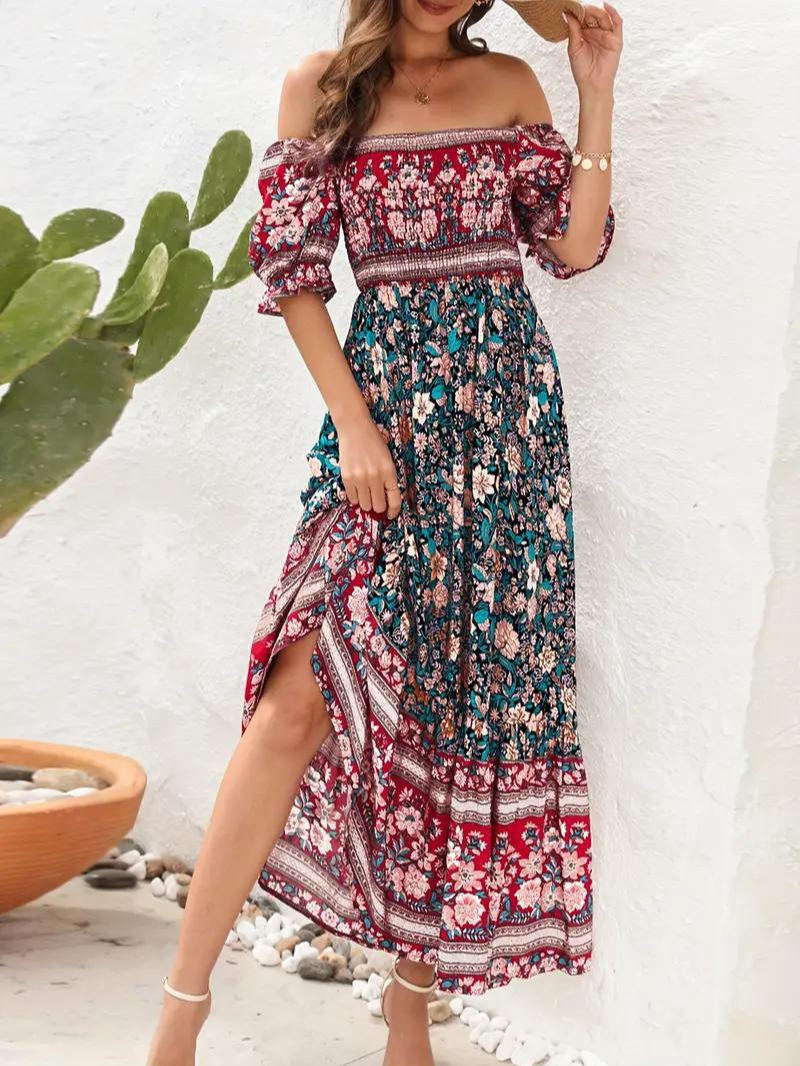 Floral Bohemian Maxi Dress | Poppy