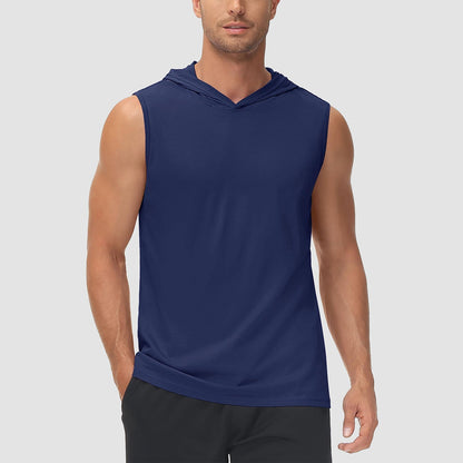 Men Sleeveless Hooded Tank Top | Logan