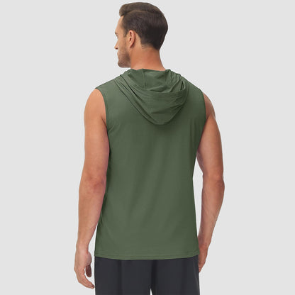 Men Sleeveless Hooded Tank Top | Logan