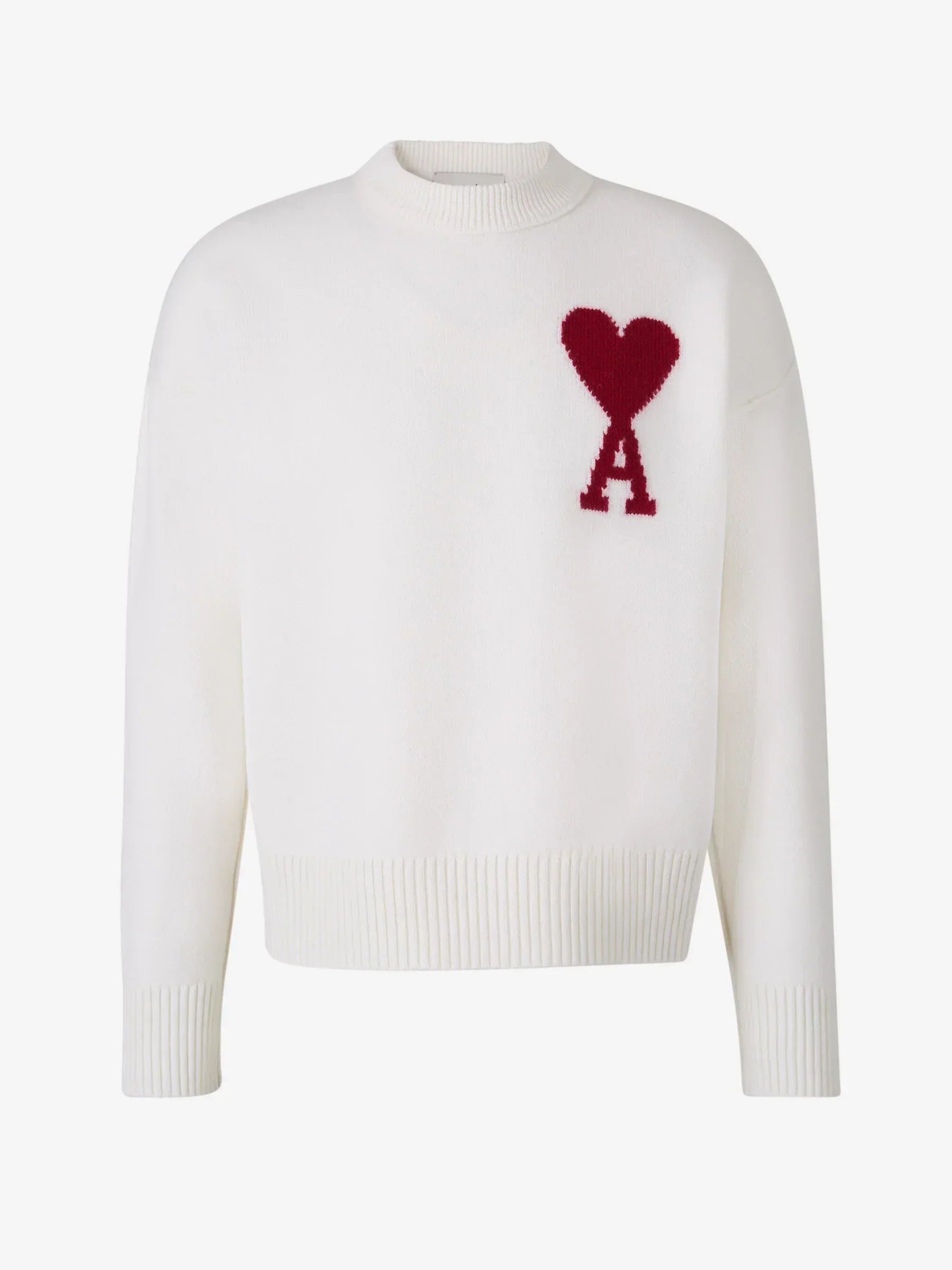 Men's Sweater with Heart Logo – Soft Relaxed Fit Pullover in Multiple Colors, Casual Style for Everyday Wear 10