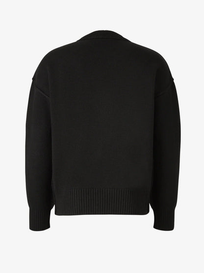 Men's Sweater with Heart Logo – Soft Relaxed Fit Pullover in Multiple Colors, Casual Style for Everyday Wear 5