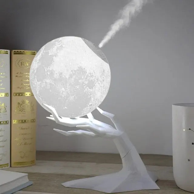 Home Lamp Humidifier White Modern Design | Serenity-5