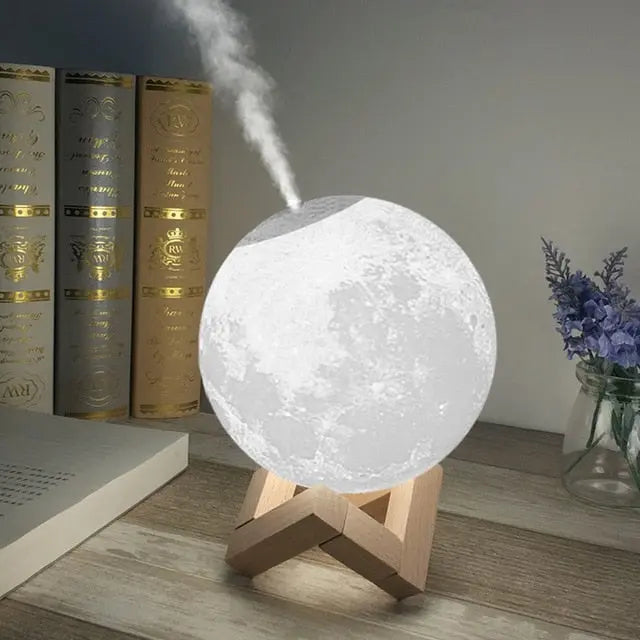 Home Lamp Humidifier White Modern Design | Serenity-1