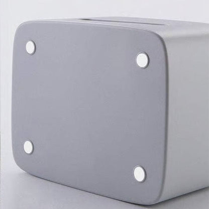 Multifunctional Tissue Holder and Box for Tissues with Compartments for Glasses and Remotes – Stylish Home Organizer in Blue and Gray 7