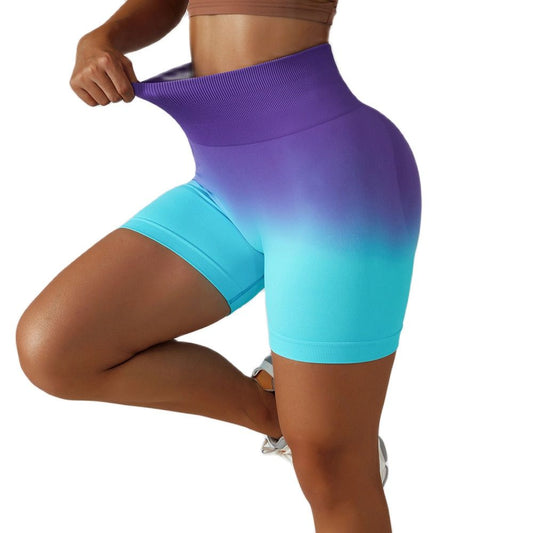Women Biker Shorts Gradient Nylon | Bella-1