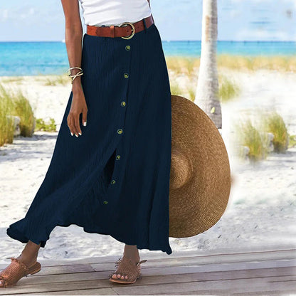 Bloom | Breezy Button-Down Maxi Skirt