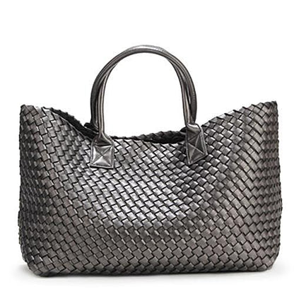 Faux Leather Woven Bags | Nizza