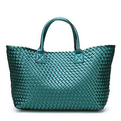 Faux Leather Woven Bags | Nizza