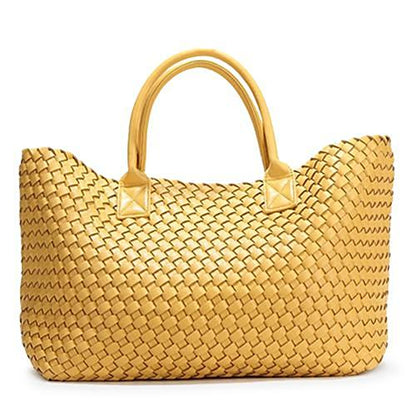 Faux Leather Woven Bags | Nizza