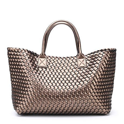 Faux Leather Woven Bags | Nizza