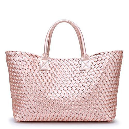 Faux Leather Woven Bags | Nizza