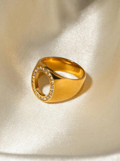 Women Silver Ring Zinc Alloy | Elegant Chic-2