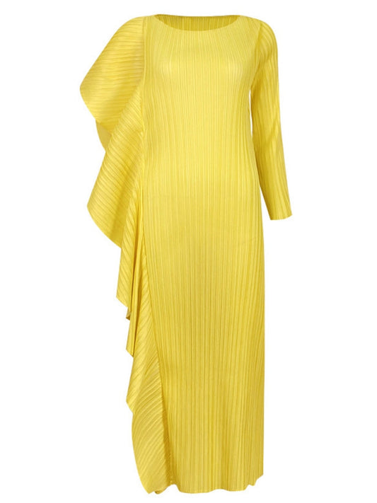 Women Midi Dress Blue Polyester | Coleen-1