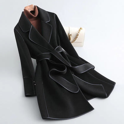 Women Elegant Belted Trench Coat | Kristina