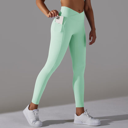 Variant image for Women Leggings Black Spandex Nylon with Pockets | Active Comfort-6